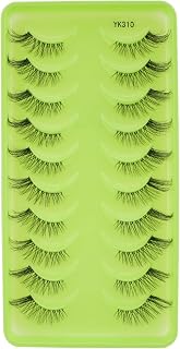 Fake Eyelashes Transparent Stem False Eyelashes Thick Eyelashes Reusable False Eyelashes Suitable For Most People lashes Pack(YK3010)