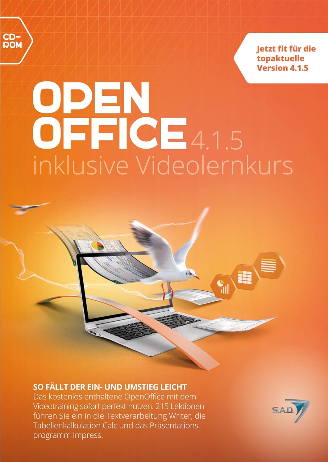 OpenOffice 4.1.5 plus Videolernkurs|-|-|-|PC, Laptop|Disc|Disc - Image 3