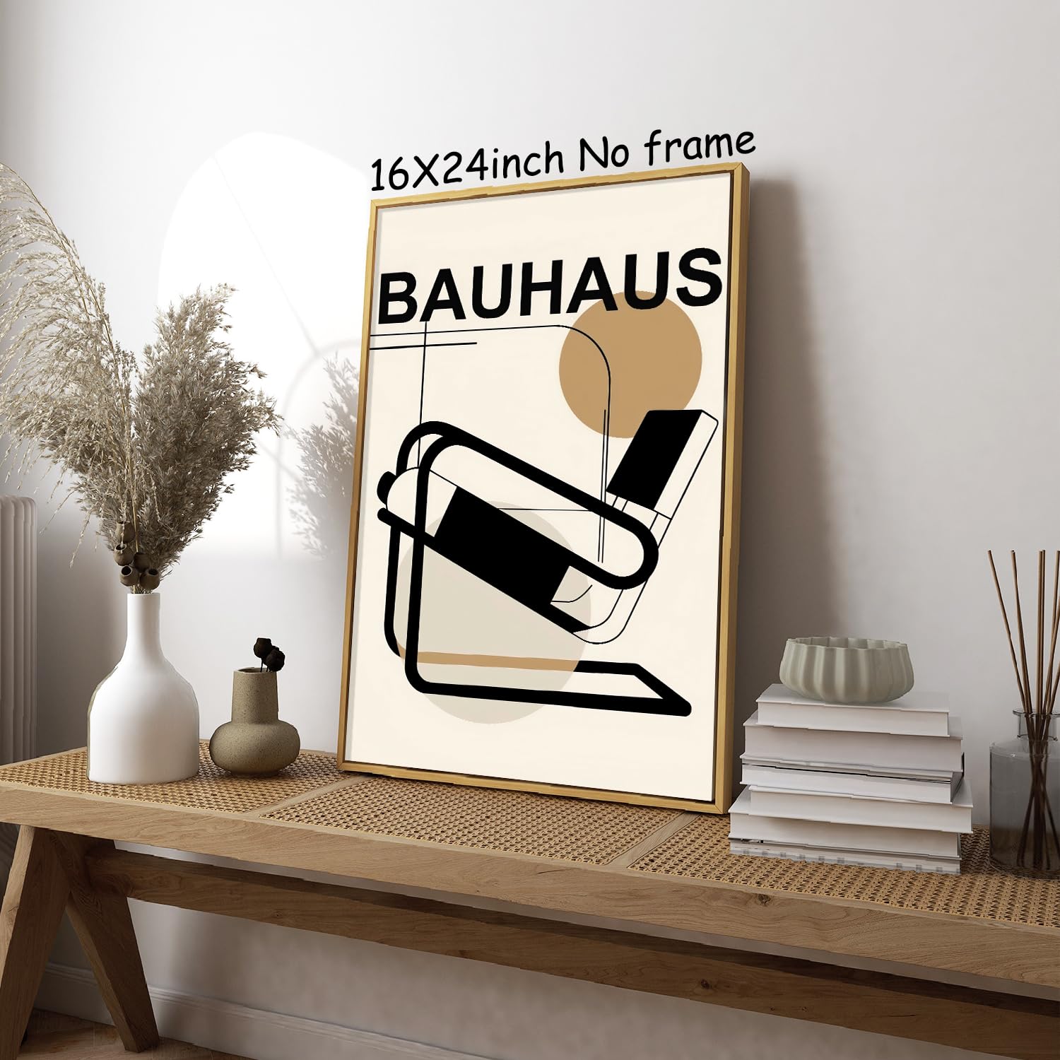 Amazon.com: Geometric Line Wall Art Chair Geometric Poster