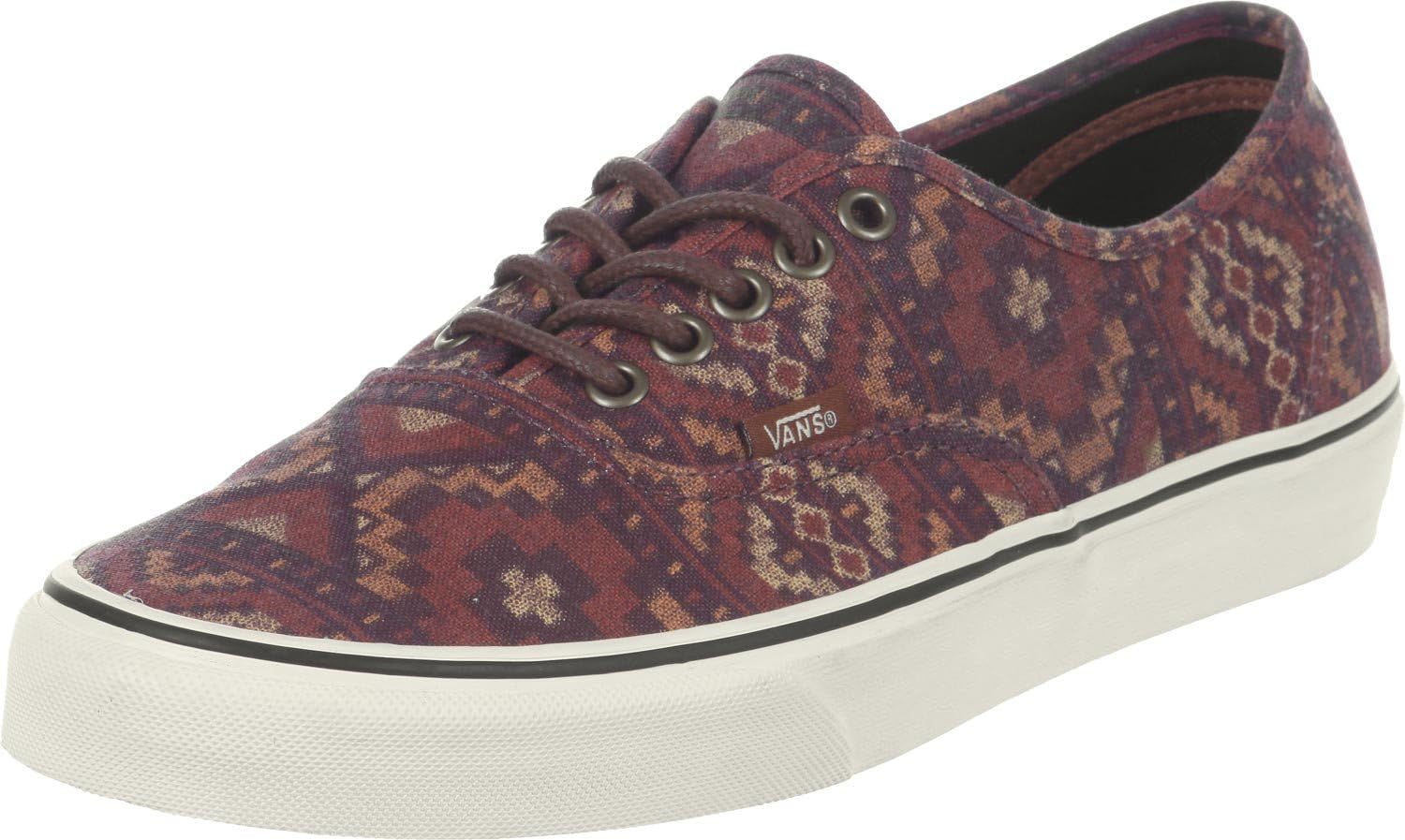 Amazon.com | Vans Authentic (Tribe Rug Red Clay) Unisex Skate Shoes ...