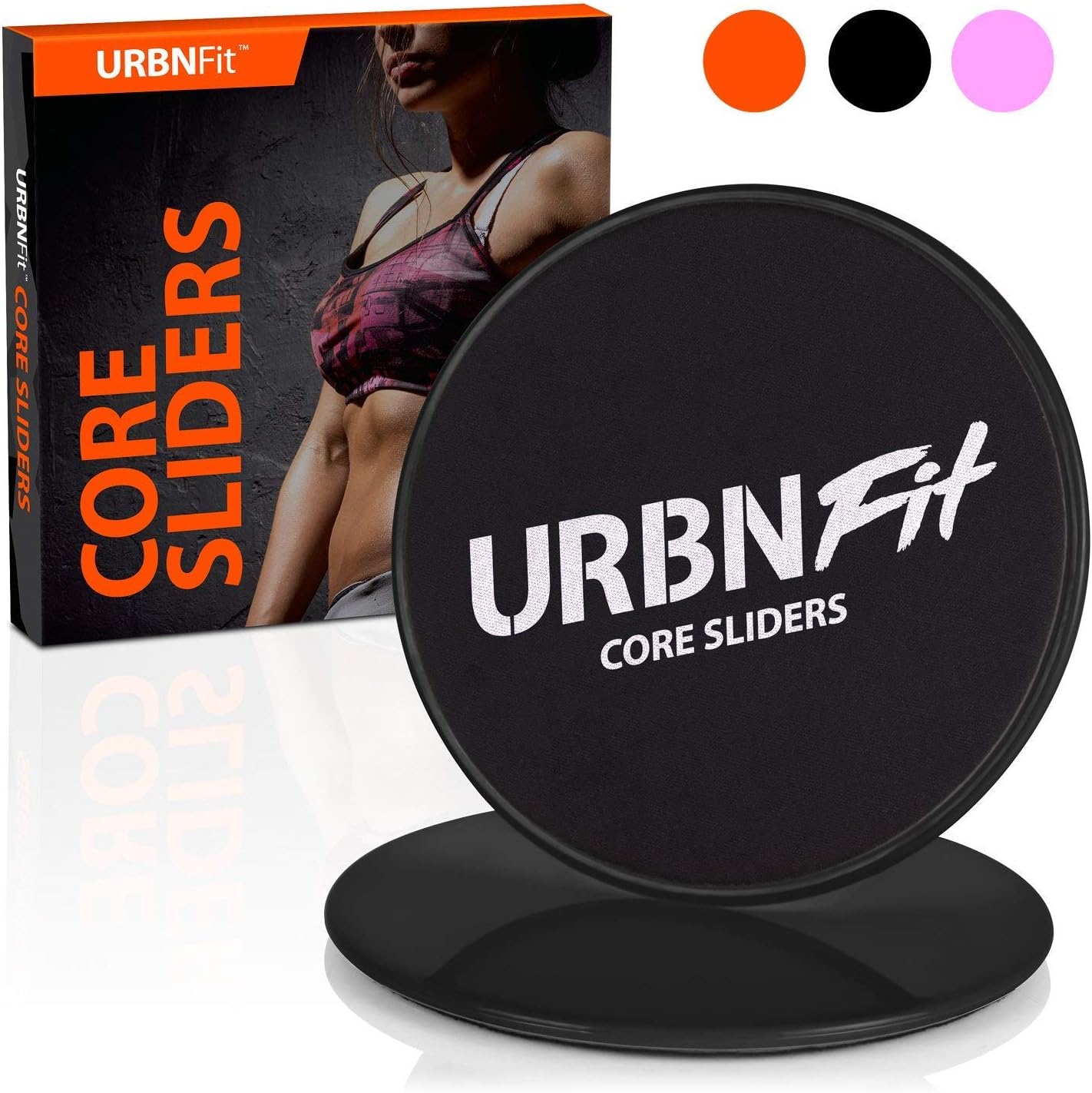 Gliding Discs Core Sliders - Dual Sided Exercise Disc for Smooth Sliding On Carpet and Hardwood Floors - Gliders Workout Legs, Arms Back, Abs at Home or Gym or Travel - Fitness Equipment