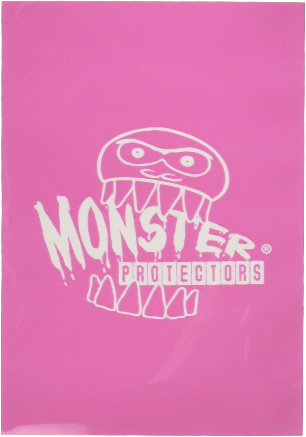 Sleeves - Monster Protector Sleeves - Smaller Size Gloss with Monster Logo - Pink (Fits Yugioh and Other Smaller Sized Gaming Cards)