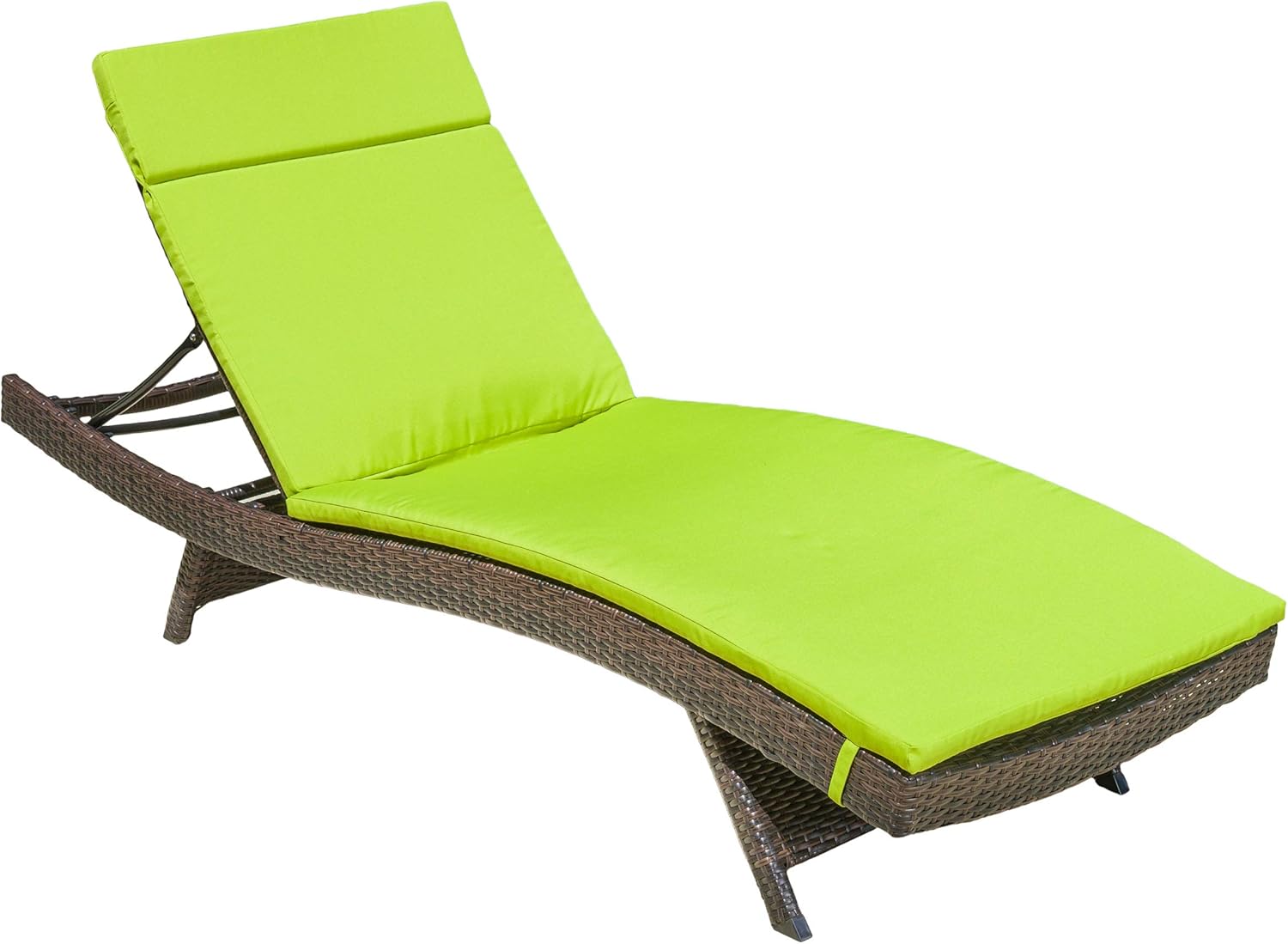 Christopher Knight Home Salem Outdooor Wicker Adjustable Chaise Lounge with Cushion
