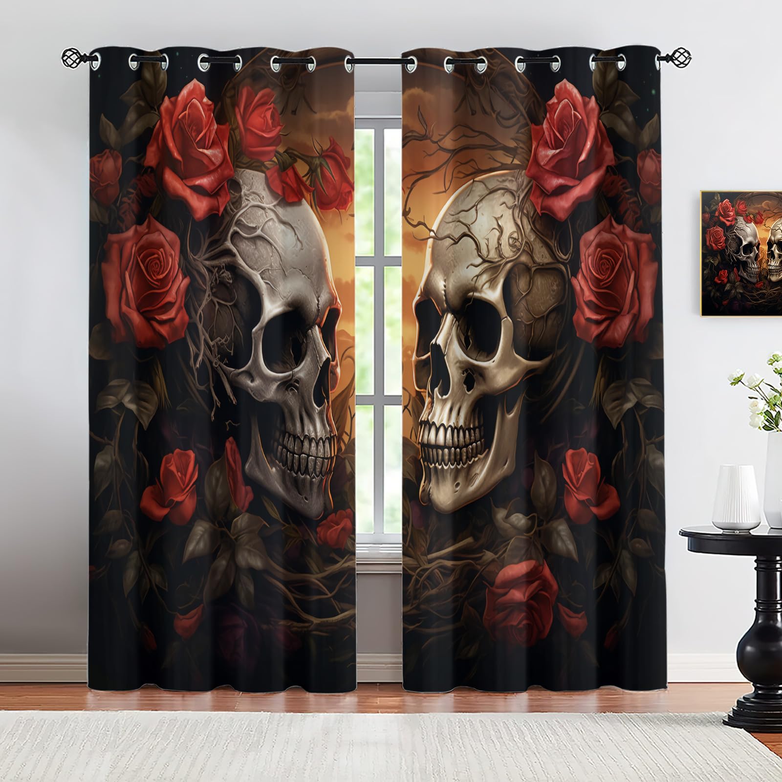 Rideaux squelette romantique pour salon et décoration de chambre