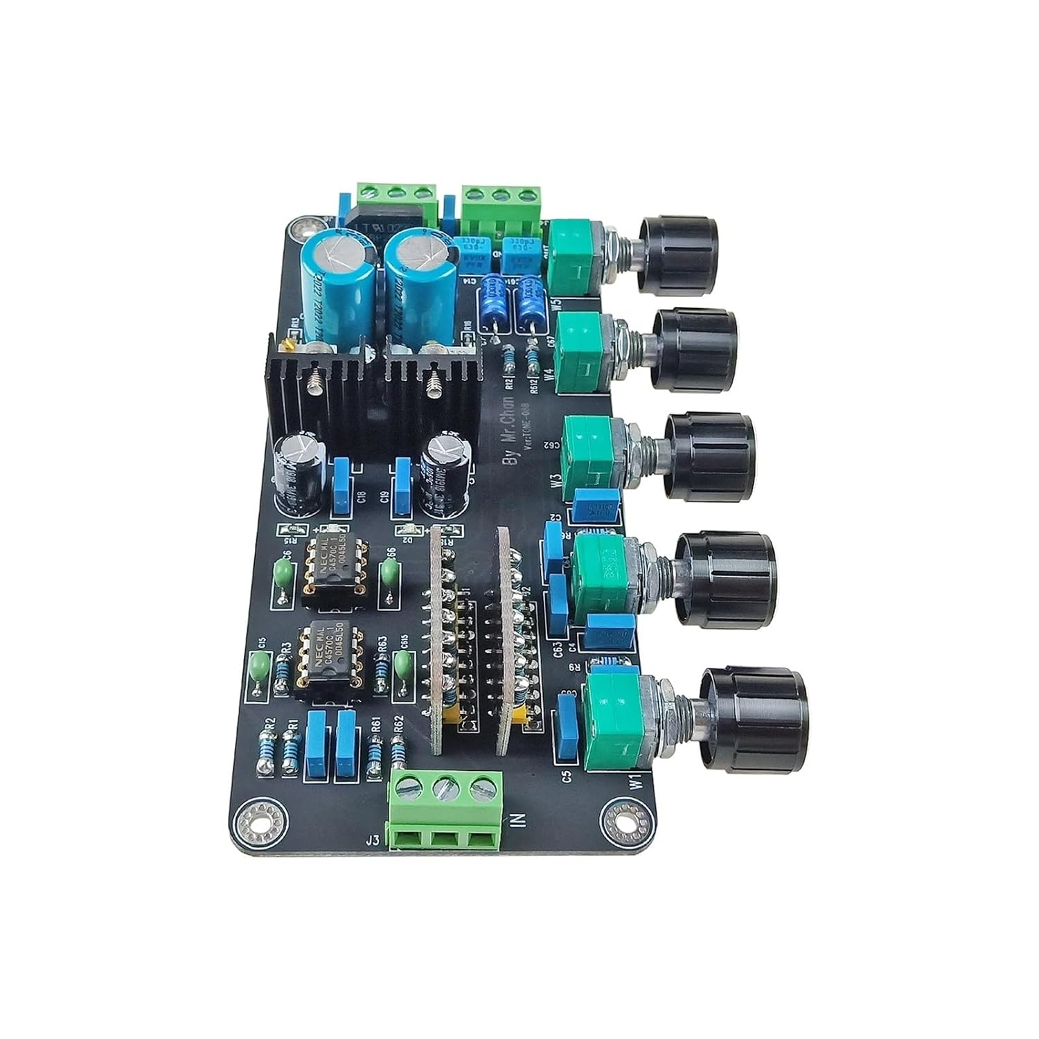 UPC4570C Preamplifier Tone Board LM317 LM337 Regulator Circuit High-end Premp Volume Adjustment Dual AC15V-20V