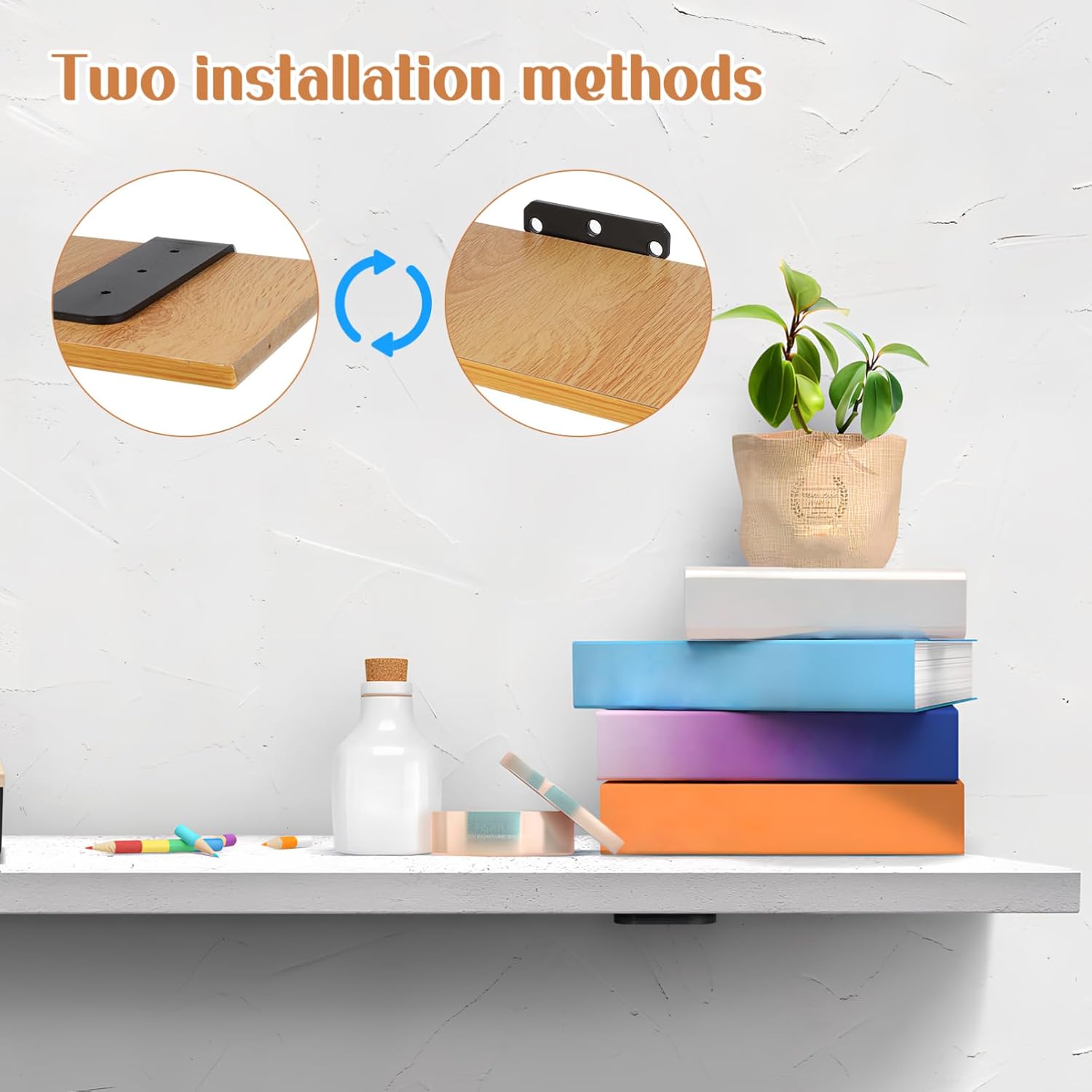 4pcs Shelf Brackets Heavy Duty Floating Shelves Garage Shelving Metal Right Angle Bracket