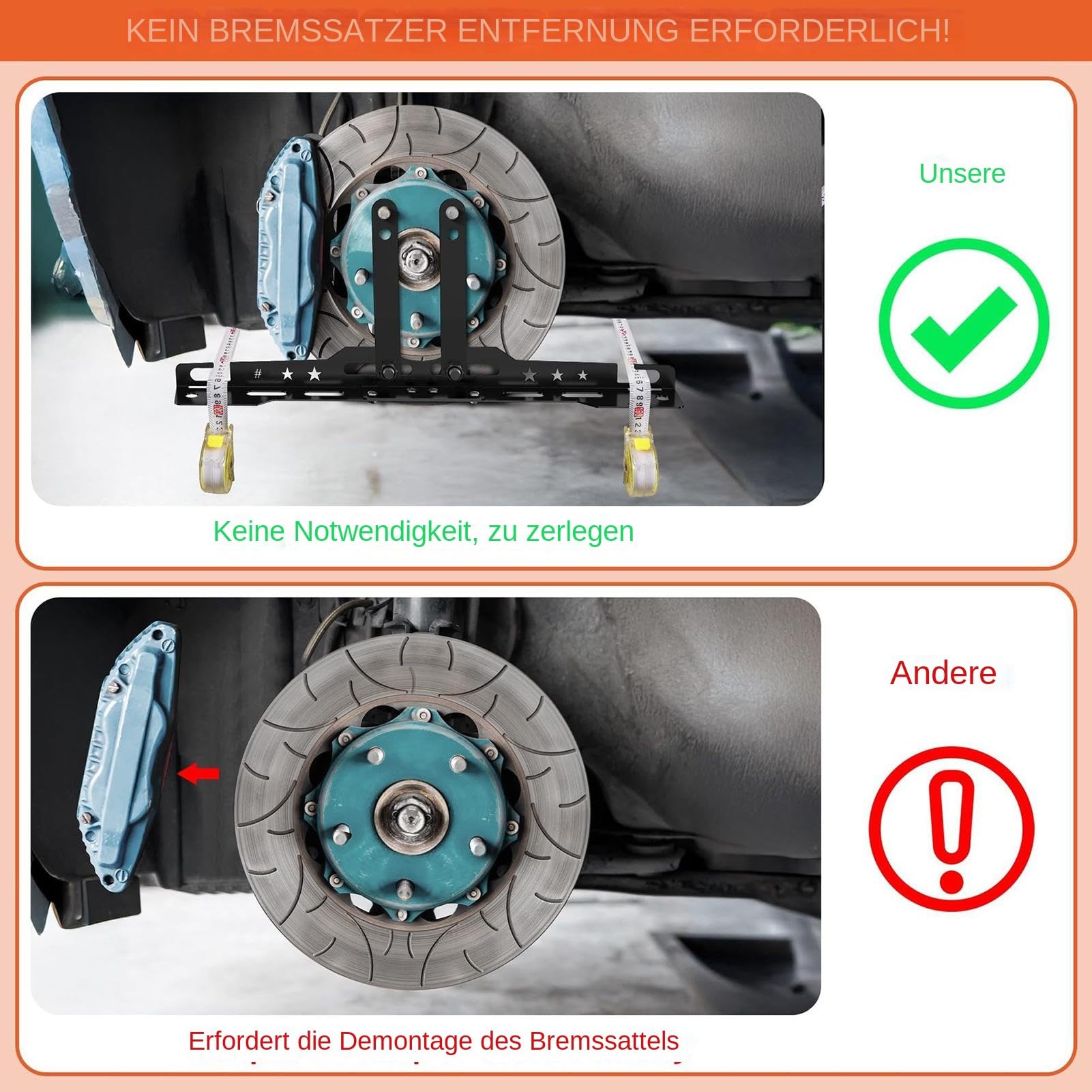 Radspur Einstellkit - Spurwinkel-Messgerät - Spur Einstellgerät Mit 2 Messbändern Für Wartung Heimwerkergarage Werkstatt Anhänger,Für Auto LKW Motorrad Anhänger Werkstatt Garage