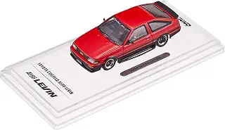Inno Models 1/64 トヨタ カローラ レビン AE86 レッド/ブラック 交換用ホイールセット デカール付 完成品