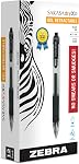Zebra Pen SARASA Dry X20 Retractable Gel Pens, 1.0mm Bold Point, Black Ink with Rapid Fast Dry Ink Technology, Ideal for the Left Handed, Elimates Smudging and Smearing in Seconds, 12-Pack (46610)