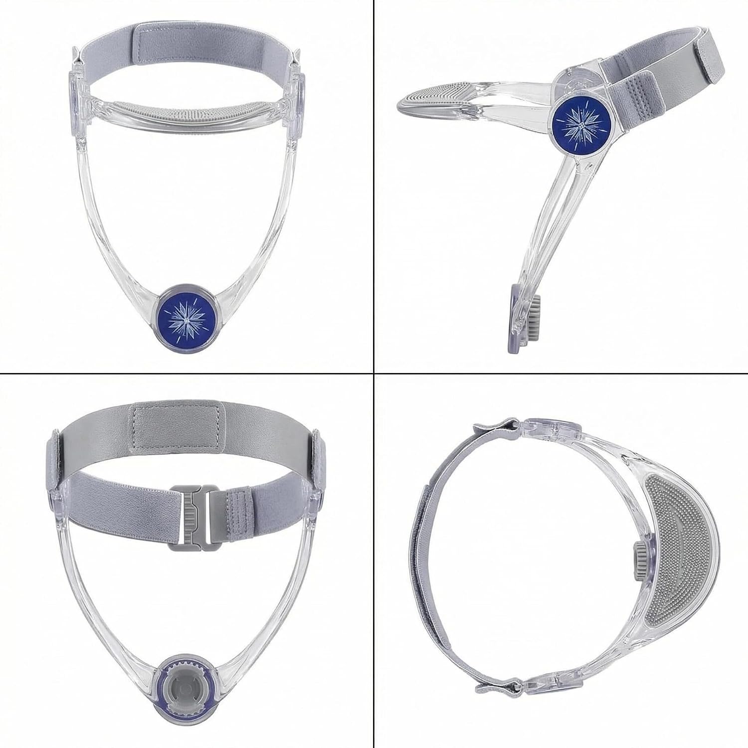 Neck Pain Relief Device Neck Correction Brace Adjustable Cervical CollarNeck Wrap Lower Bar Support Neck Brace Head Posture Corrector Confidence-Boosting Neck Pain Relief Aid (Transparent)