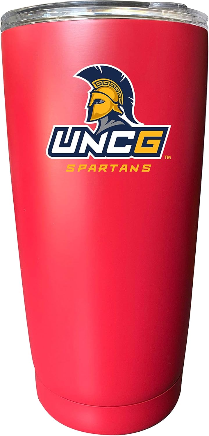 North Carolina Greensboro Spartans 16 oz Insulated Stainless Steel Tumbler Straight - Navy. Officially Licensed Collegiate Product