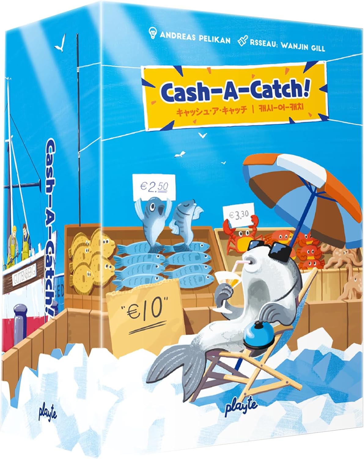 Cash a Catch – Strategic Dutch Auction Board Game with Bell Mechanic (3–5 Players)