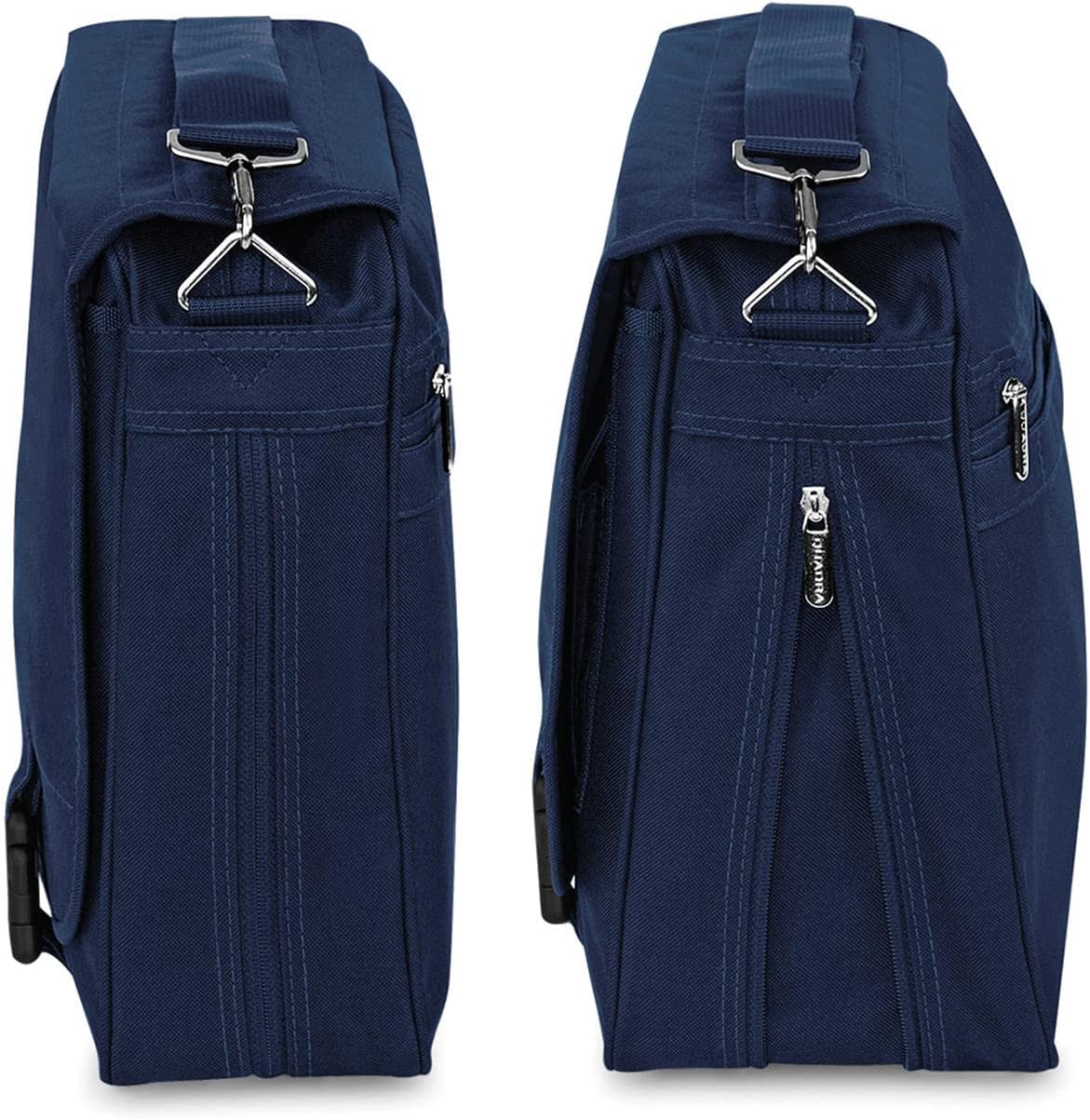 Quadra Portfolio Expandable Briefcase - Navy or Black / 41 x 34 x 10cm