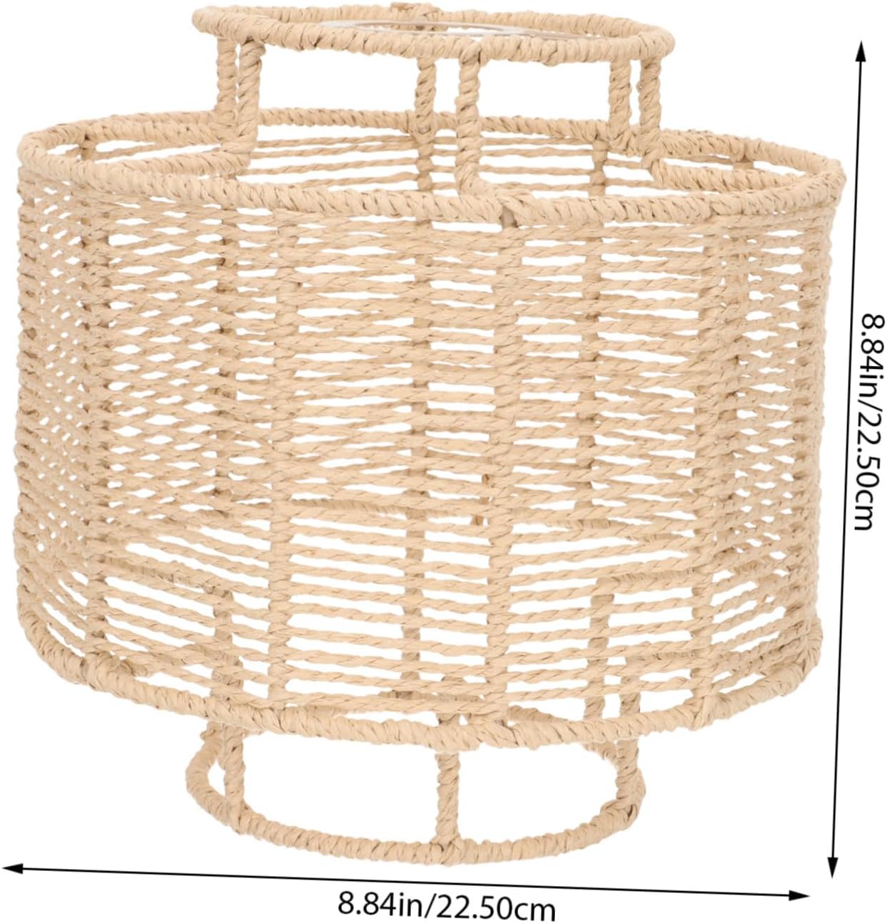 POPETPOP Ceiling Lamp Lampshade Imitation Rattan Rope Lamp Shades for Ceiling Light Decor Easy Install