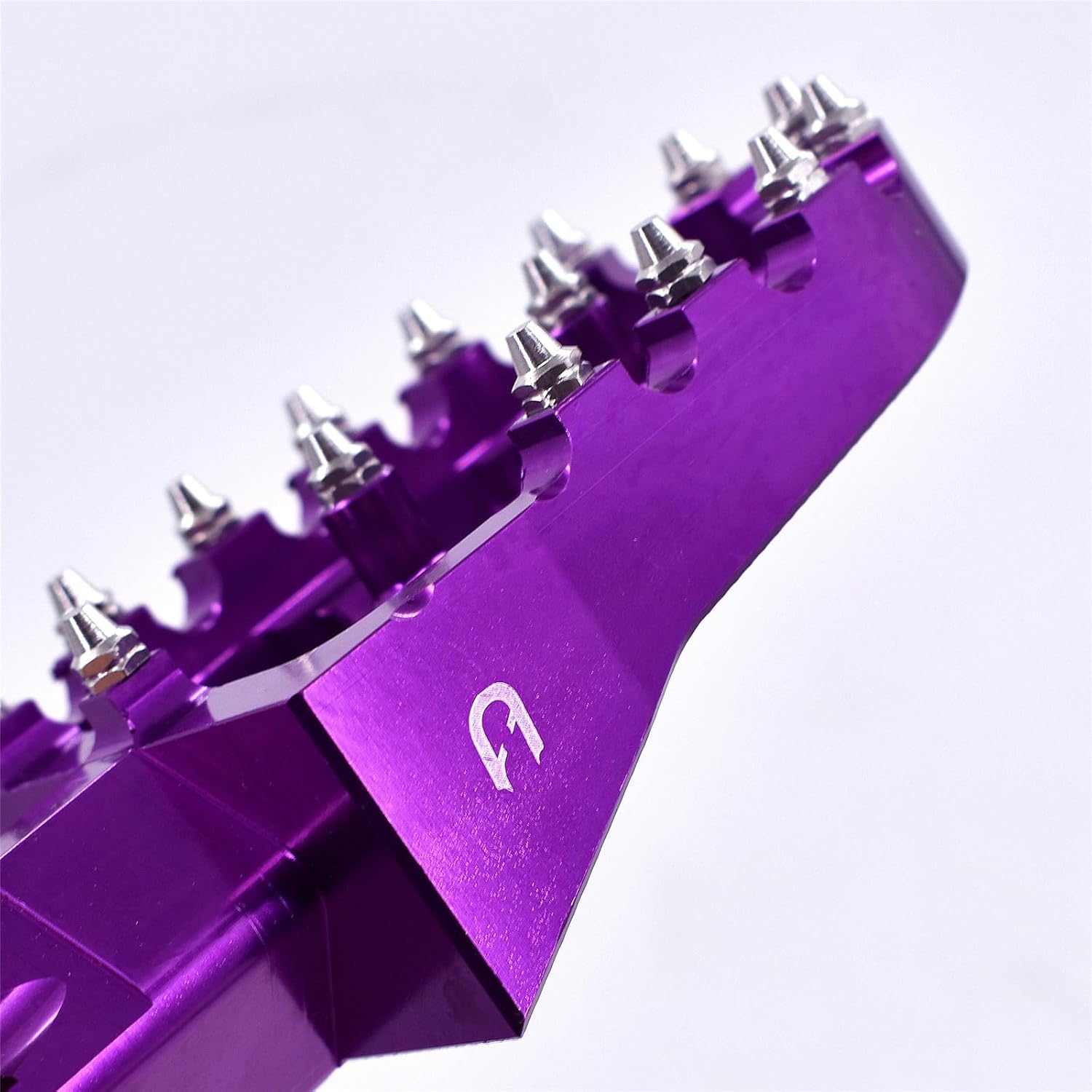 Motorcycle CNC Foot Pegs Pedal Mounting Pedals Replacement For Surron Light Bee S X Electric Off-Road Bike Purple