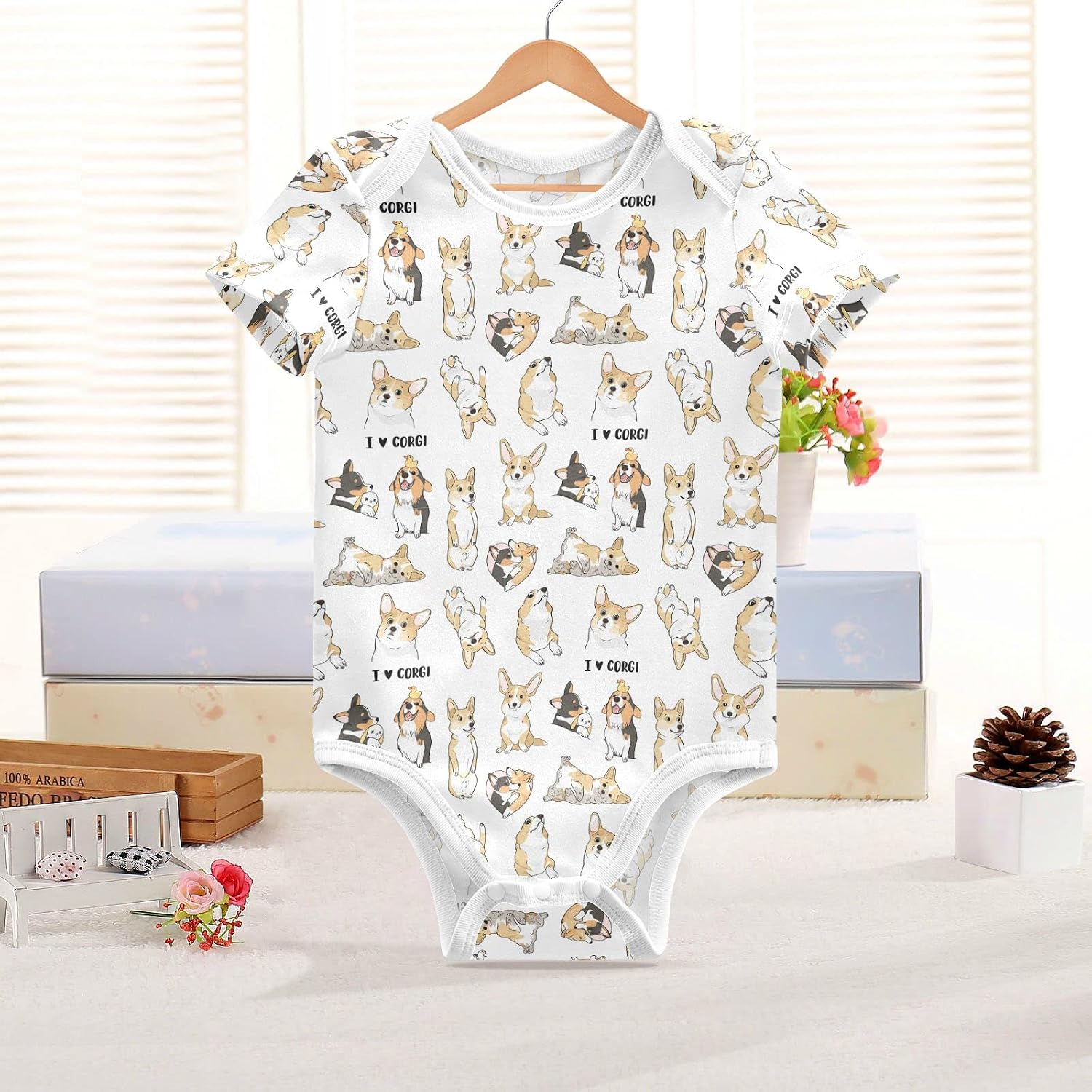 CaTaKu Unisex Baby Short Sleeve Bodysuit Funny Cotton Newborn Clothes Rompers for Baby Boys Girls