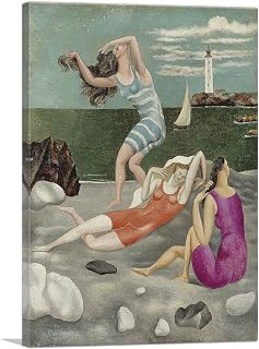ARTCANVAS The Bathers 1918 Canvas Art Print Stretched Framed Painting Picture Poster Giclee Wall Decor by Pablo Picasso - 26" x 18" (0.75" Deep)