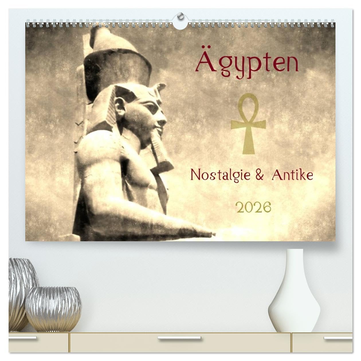 Calendrier Égypte 2026 grand format A2 horizontal grand calendrier mural histoire antique