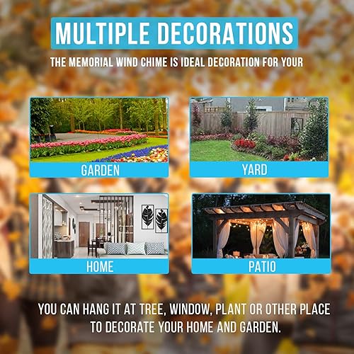 Miniatura 6 de Sympathy Campanillas de viento para espacio exterior, campanillas de viento de aluminio de 25 pulgadas para exteriores, campanillas de viento