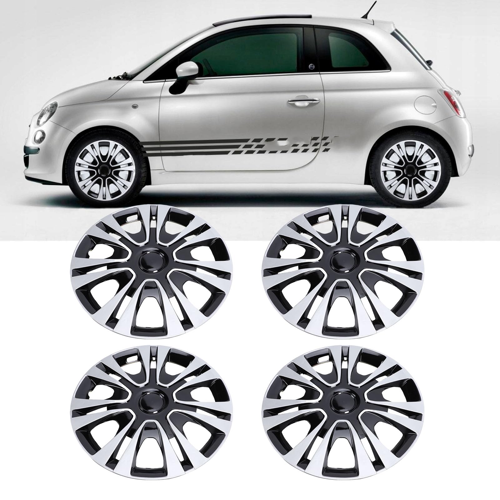 Mingzhe Universal 14 Inch Wheel Hub Caps, High Compatibility and