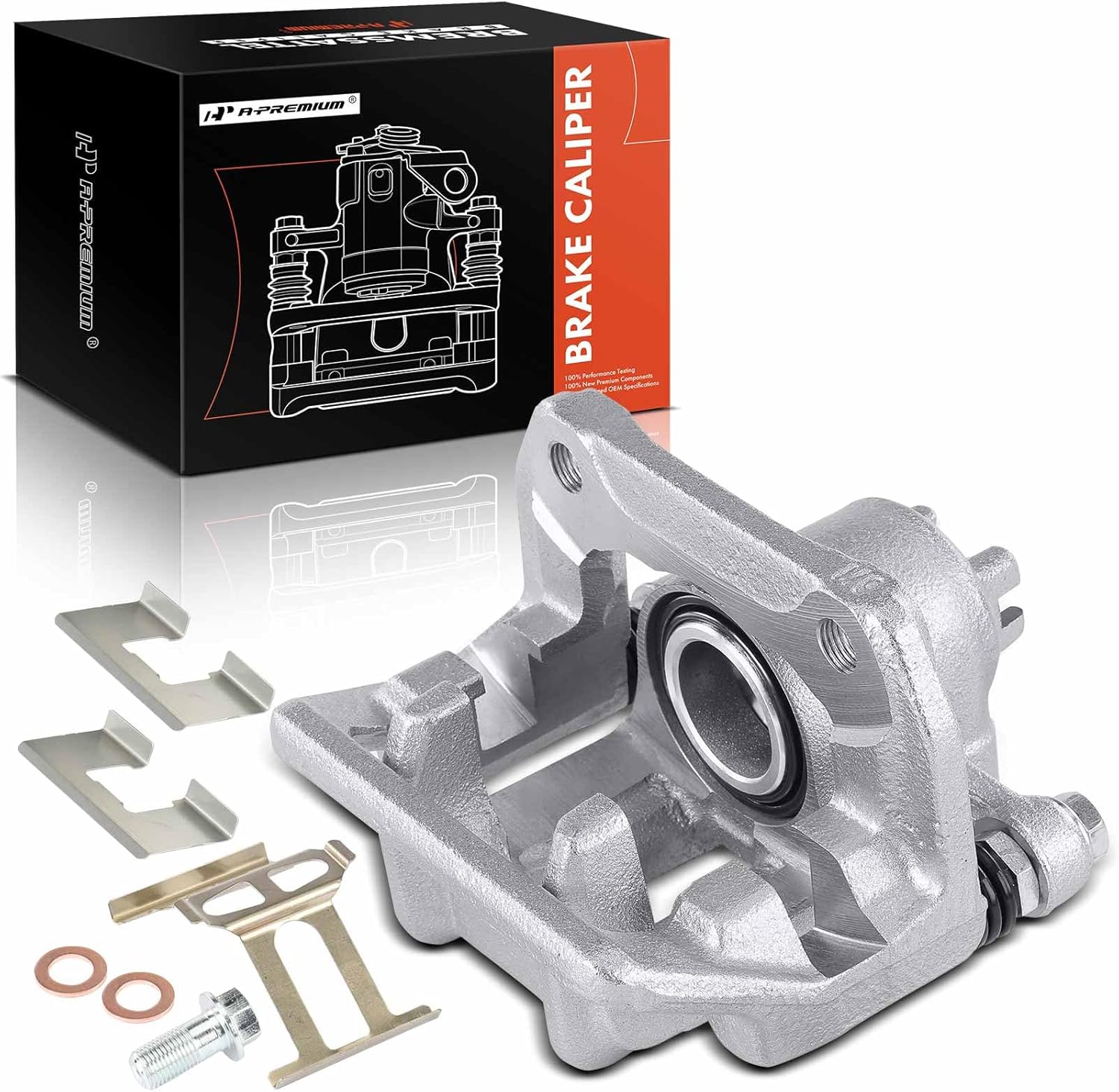 A-Premium Disc Brake Caliper Assembly with Bracket Compatible with Honda CR-V CRV 2007-2011(Not Fit Japan Built), Accord Crosstour 2010-2011 & Acura RDX 2007-2012 - Rear Left Driver Side