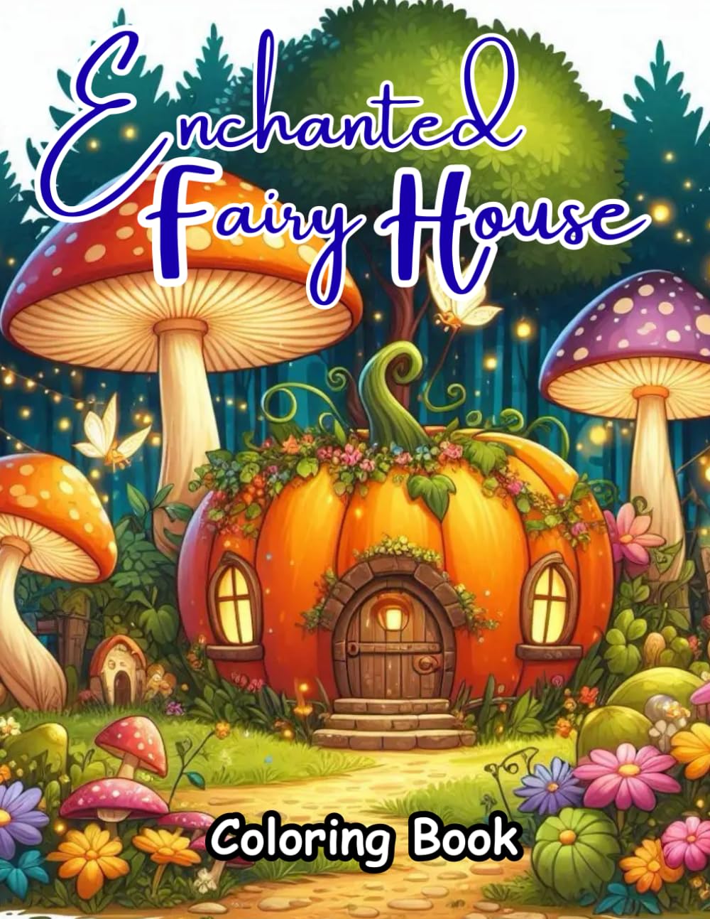 Enchanted Fairy House Coloring Book: 50 Magical Fantasy Fairy Houses, Cozy Fairy Cottages, Whimsical Forest Homes & Enchanted Garden Scenes for ... Fairy House Coloring Book for Adults and Kids