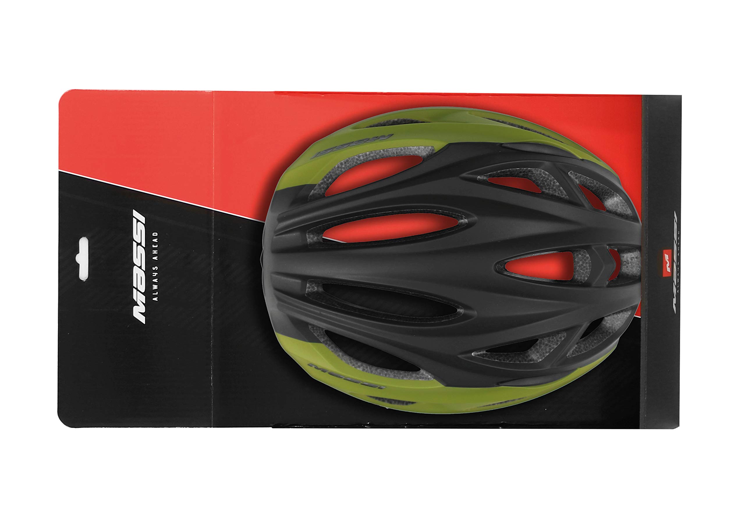 Massi Pro Casco de Bicicleta, Deportes y Aire Libre, M, Negro/Verde