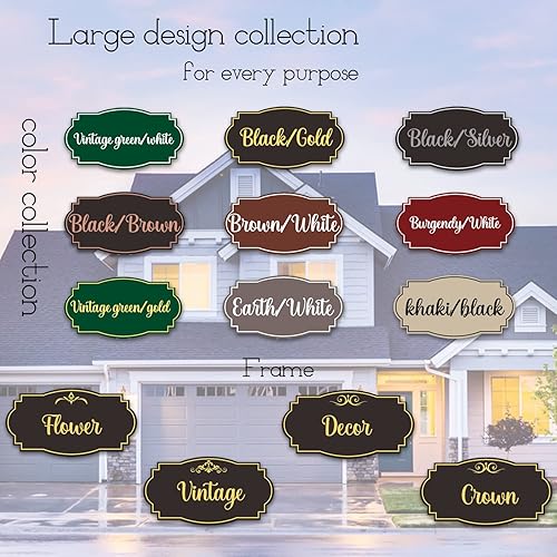 Miniatura 4 de Placa de dirección acrílica personalizada, letreros de números para placa de pared de casa, letrero de dirección de nombre de calle, números de casa