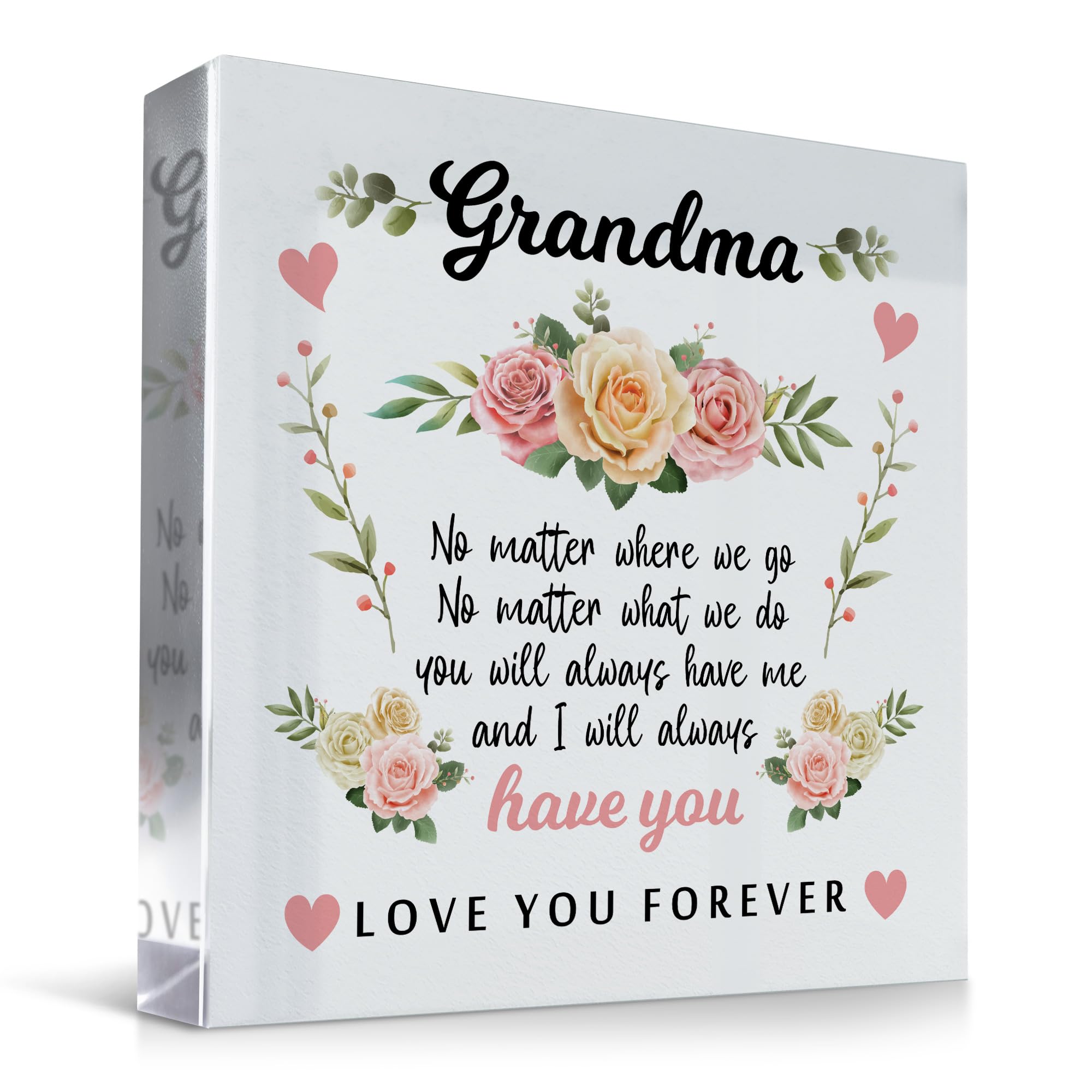 Red Ocean Grandma For Birthday Christmas Thank You For Grandma From Granddaughter Grandson Special Her Idea Keepsake