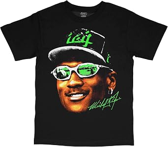 Micha3l 7 Rings Face Streetwear Vintage Style T-Shirt Black