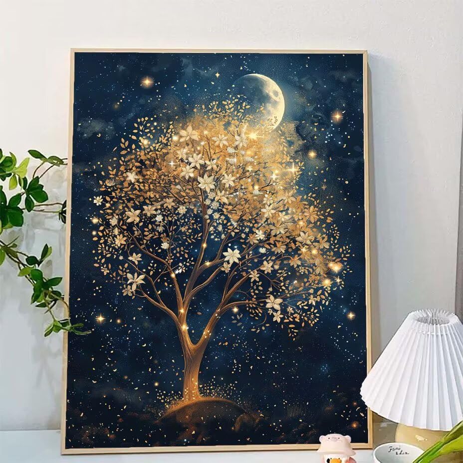 Pintura por números kit manualidades adultos para decorar el salón con lienzos grandes W0-876 2