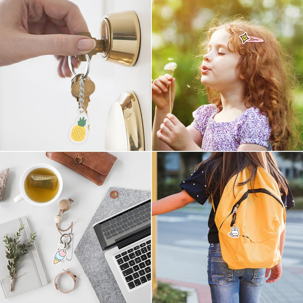 Kit Film Rétractable DIY 179 Pièces - Créez Porte-Clés Et Bijoux - Loisir Créatif Enfant