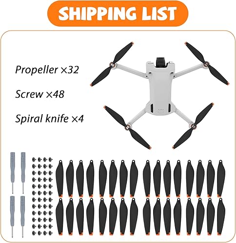 Miniatura 5 de 32 hélices Mini 4 ProMini 3 Pro para DJI Mini 3 Pro y Mini 4 Pro cuchillas accesorios de repuesto (no para DJI Mini 3)
