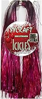 Vista 19 de YYCRAFT Icicles Tinsel 3000 Strand, Negro