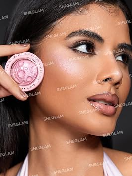 SHEGLAM Lunar Glow Multichrome Glitter Shimmer Highlighter Face Eye & Body Illuminator, Silky Creamy Formula-Heart Galaxy