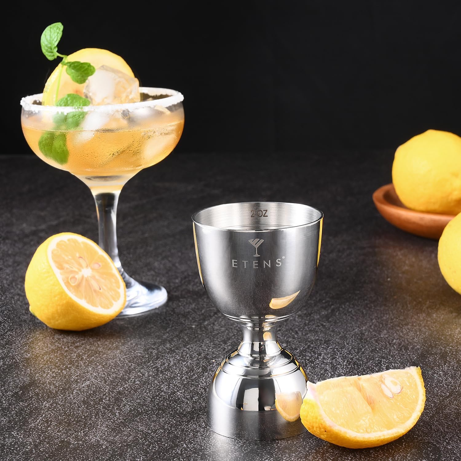 Pro Jigger for Bartending – 1oz 2oz Double Side Alcohol Measuring Bar Tool, Heavy Duty Bell Jigger, Weighted Stainless Steel Drink Measurer, Cocktail Shot Measure, Rustproof & Dishwasher Safe - Image 2