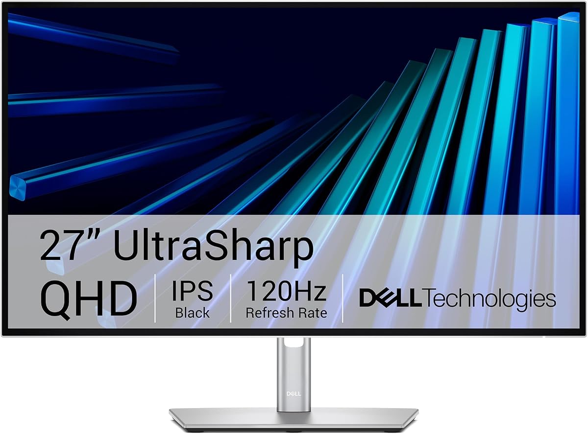 Dell UltraSharp 27 Thunderbolt Hub Monitor - U2726DER, QHD | (2560 x 1440) 120Hz Display, 100% sRGB, IPS Black Technology (2000:1), 1.07 billion colors, Ideal Mac Companion