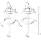 2Pack Sippy Cup Conversion Kit Compatible with Philips Avent Baby Bottle, Transition Kit with Silicone Sippy Spout Nipple, Replacement Spouts Leak-Proof, BPA-Free, Easy to Clean