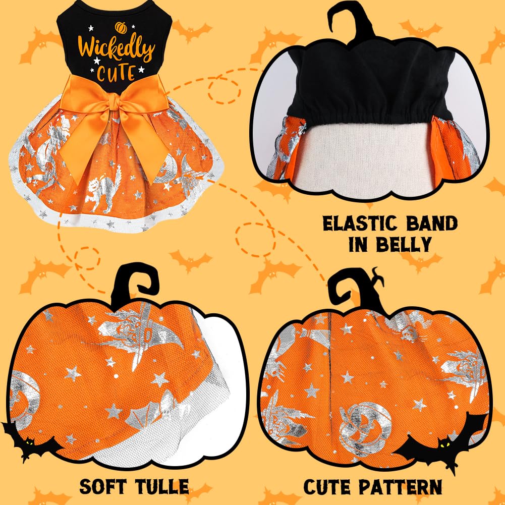 Multicolor Dog Dresses, Funny Puppy Dress with Bow for Small Large Dogs - Image 4
