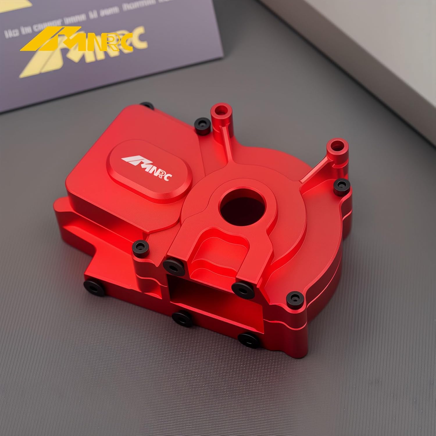 Alum Enclosed Center Differential Diff Mount Gearbox Case Cover for Arrma 1/7 Infraction Limitless Fireteam Felony 6S 1/8 Kraton Outcast Notorious Talion 6S BLX EXB Upgrades Part Black