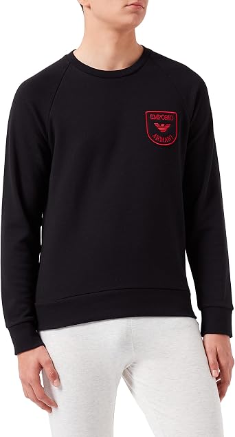 Emporio Armani Sudadera icónica de rizo para hombre : Ropa, Zapatos y  Joyería - Amazon.com