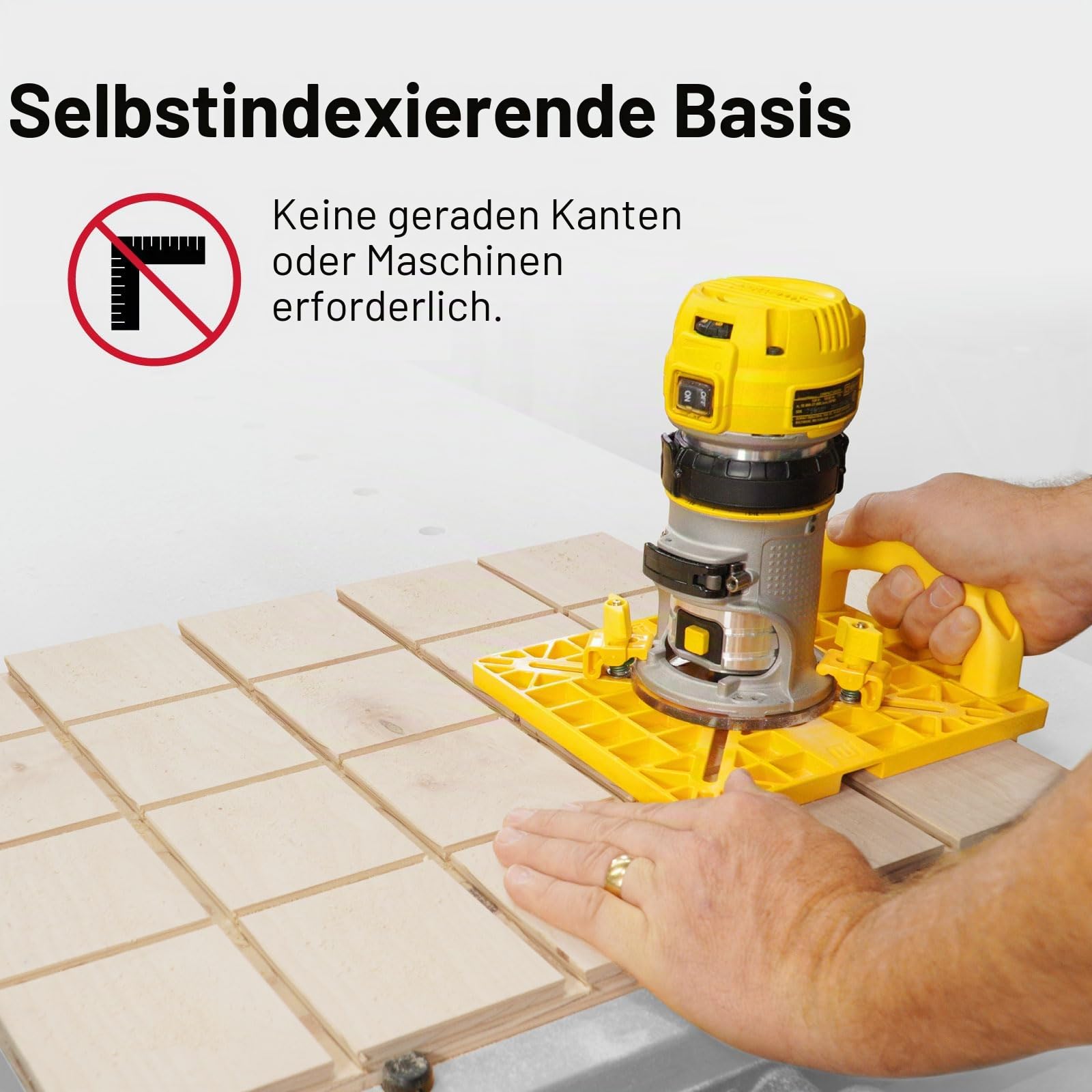 MICROJIG MatchFit Grid Routing Guide - Präzisionswerkzeug für Schwalbenschwanz-Klemmschienen, einfache Einrichtung, selbstindexierendes Design, kompatibel mit Oberfräsen | Komplett-Set für 1/4