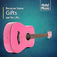 Vista 3 de ¡Hola! Guitarras acústicas dreadnought de lujo, Rosado