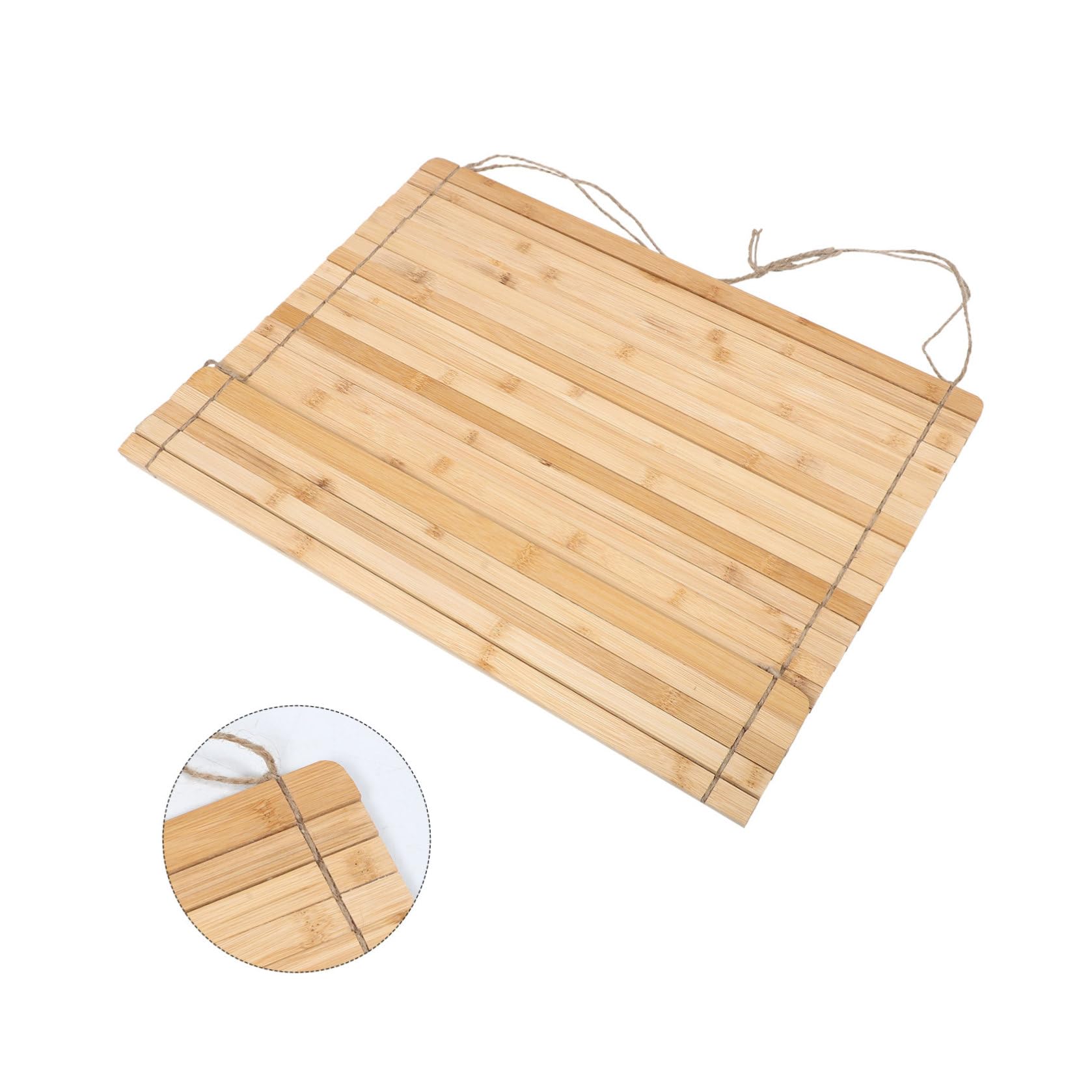 jojofuny Escurridor de Platos Enrollable de Bambú 45X44 CM, Estante Plegable Fregadero para Secado Rápido, Organizador Compacto para Cocina, Rejilla Multiusos para Tazas y Platos