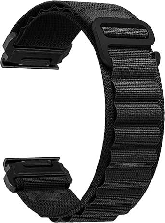 Garmin Tactix 7 Pro/Fenix 7X Pro/7X/6X Pro/5X pro/5X/Descent MK2 MK1 Tactix Delta/Enduro 1 2 Alpine Loop Naylon Yedek Saat Kay  ile uyumlu 26 mm Quickfit Saat Kay  Erkekler i in