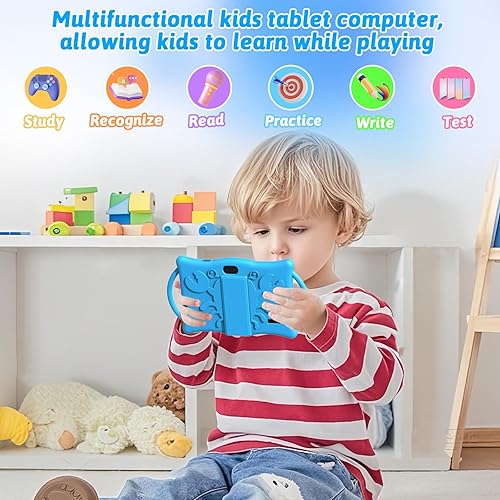 Miniatura 7 de Tablet Android Kids de 7 pulgadas, Tablets para Niños, 4 GB de RAM 32 GB ROM Quad Core Tablet para niños pequeños con funda a prueba de golpes,