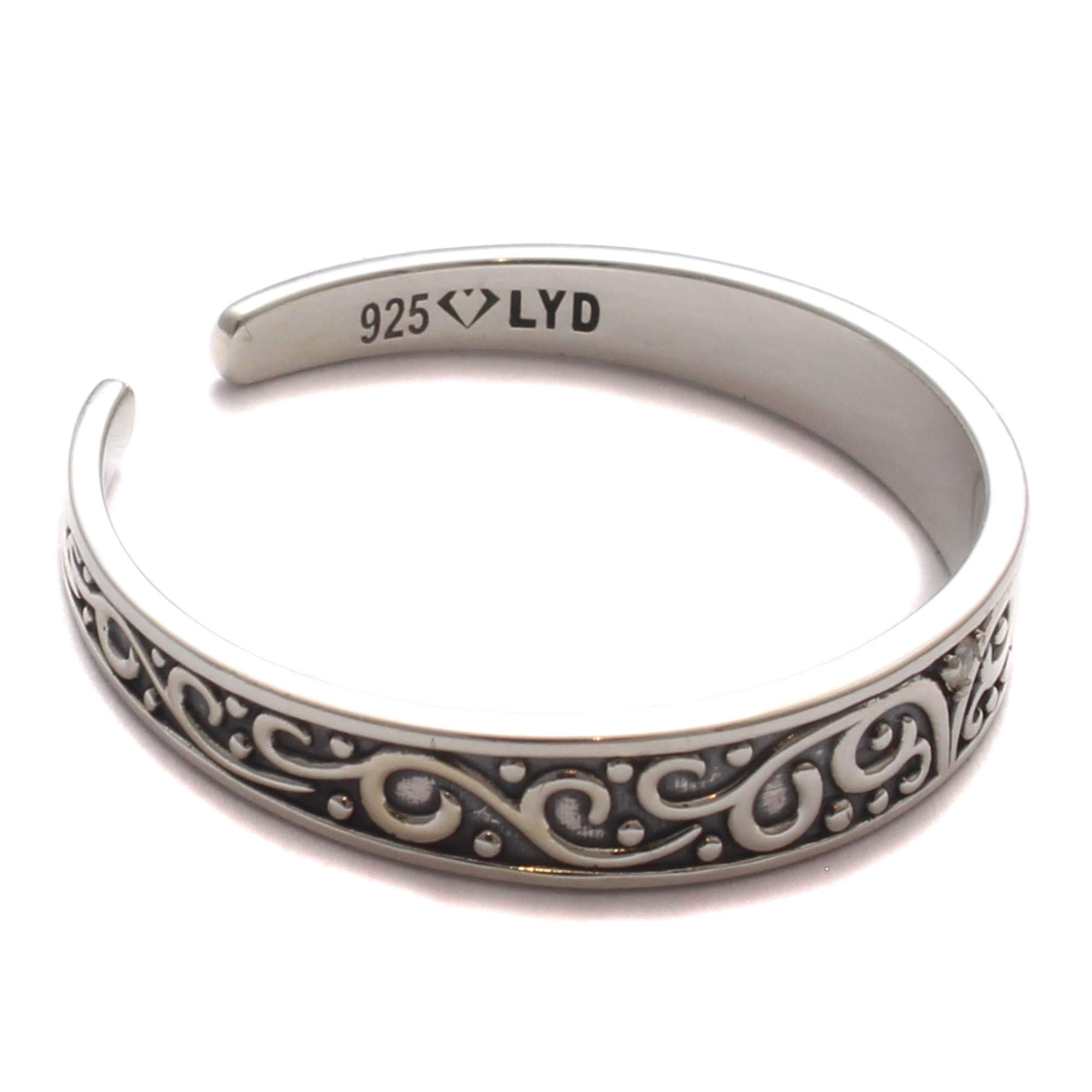 Großer Zehenring mit Zirkonia Steinen aus 925 Sterling Silber