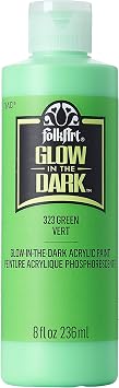 FolkArt glow in the dark paint, 8 oz, Green 8 Fl Oz