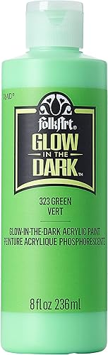 FolkArt glow in the dark paint, 8 oz, Green 8