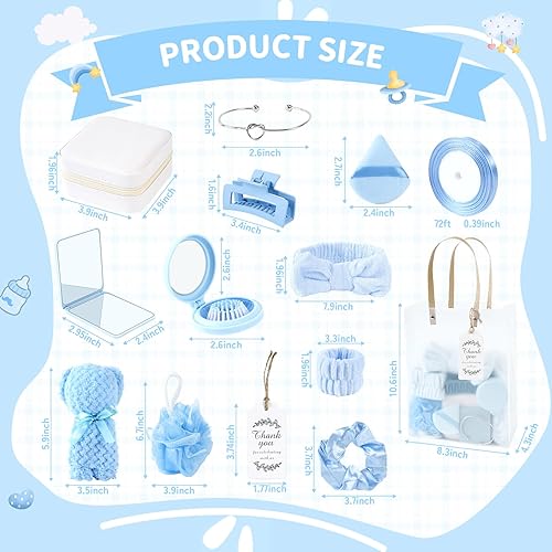 Miniatura 3 de 85 piezas de premios de baby shower para ganadores del juego, regalos de baby shower, incluyendo diadema, cepillo para el pelo, espejos, caja de